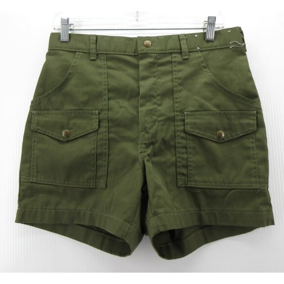 VINTAGE Boy Scouts of America Shorts 33 Official Uniform Cargo 70s - Picture 1 of 8